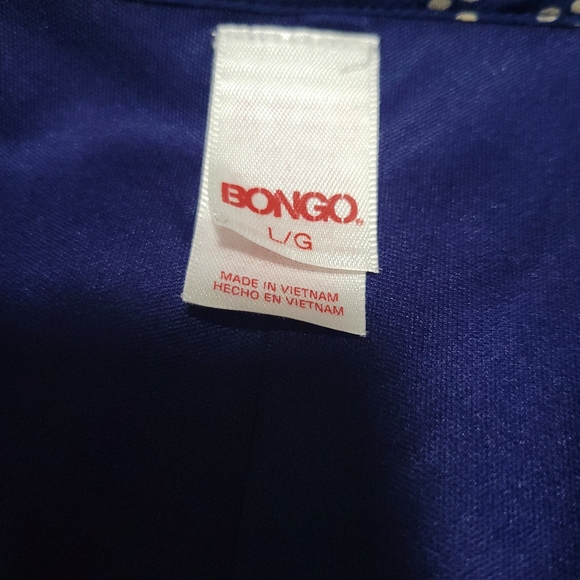 Blue Chevron Pattern Dress - Picture 3 of 5